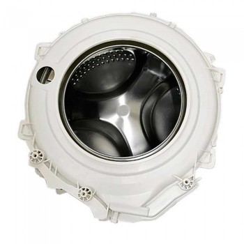 Бак стиральной машины Indesit в комплекте со шкивом, без тэна, глубина 33 см, для узких машин, код 1